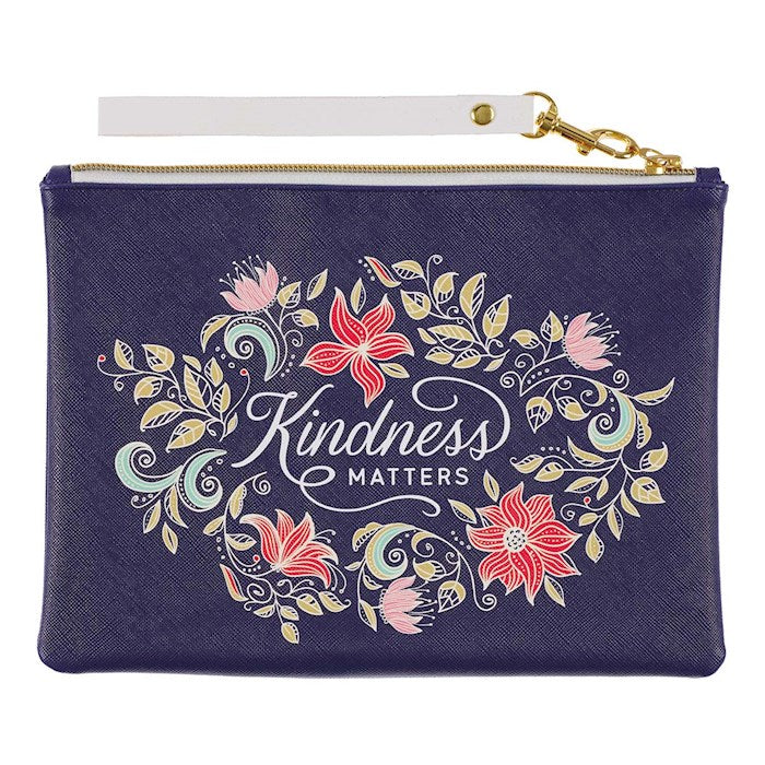 Pouch-Kindness Matters-LuxLeather w/Zipper