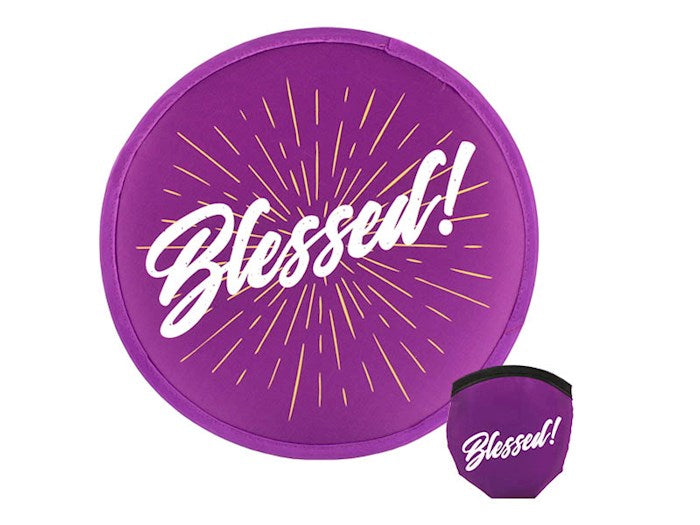 Foldable Hand Fan-Blessed! (Pack Of 6)