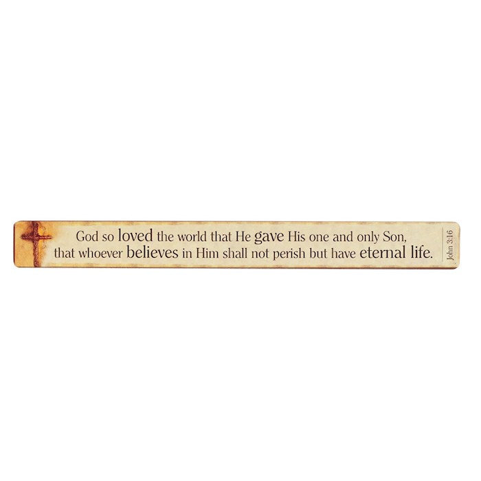 Magnetic Strip-John 3:16 (7 1/2" x 3/4") (Pack Of 6)