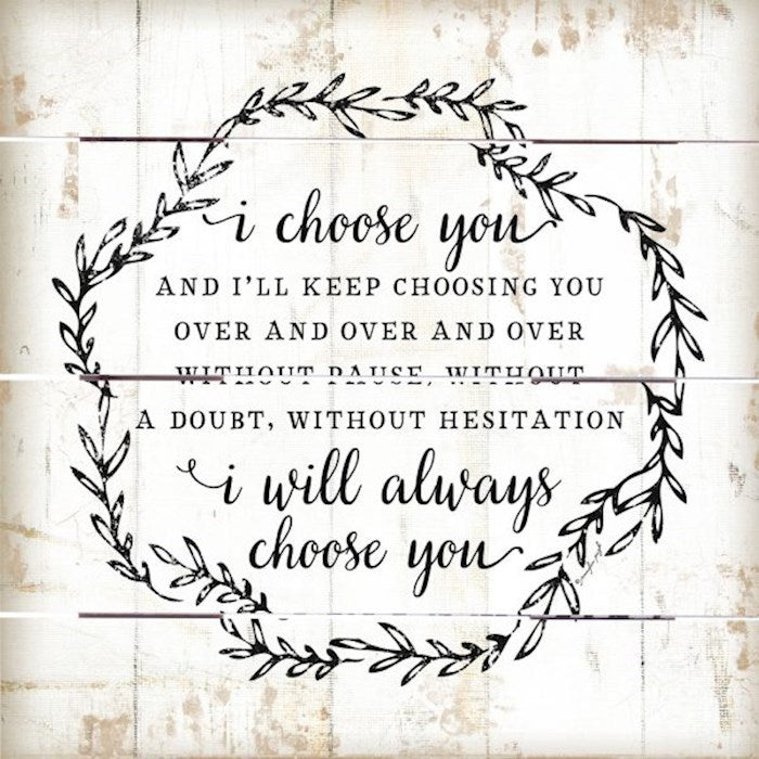 Pallet Art-I Choose You-Rustic (10 x 10)