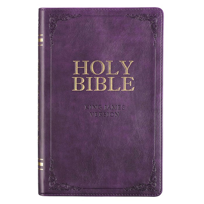 KJV Deluxe Gift Bible-Purple Faux Leather Indexed