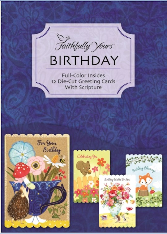Boxed Card-Birthday-Joyful Blessings (Box Of 12)
