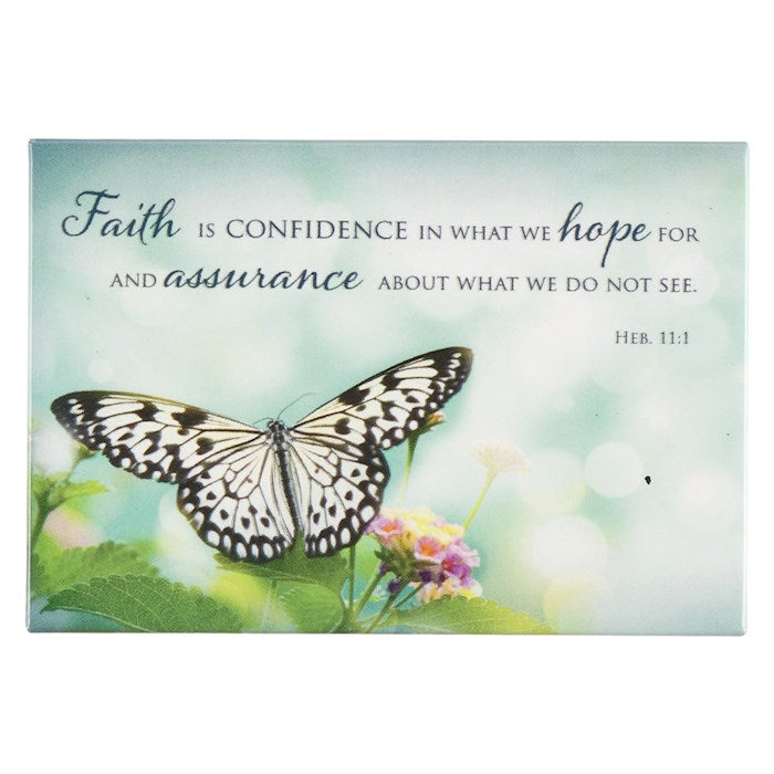Magnet-Faith Is Confidence/Butterfly (2.1" x 3.1")