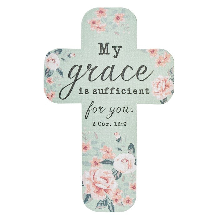 Bookmark-Cross-My Grace Is Sufficient/Pastel (Pack Of 12)