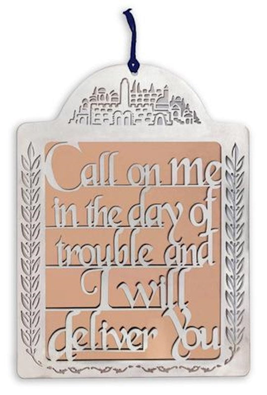 Wall Hanging-Call On Me/Psalm 50:15 Wall Art Laser Cut Out (
