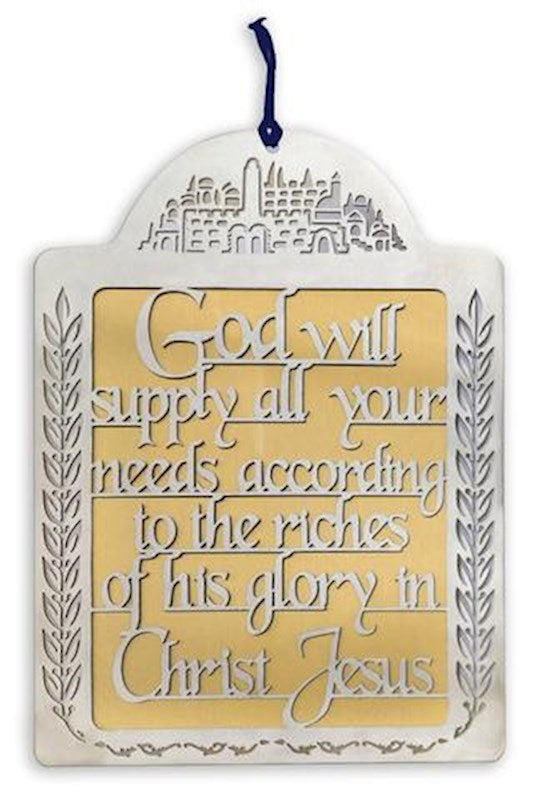 Wall Hanging-Philippians 4:19 Wall Art Laser Cut Out (