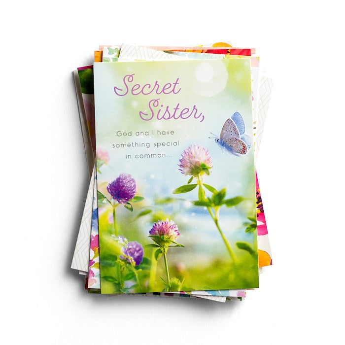 Boxed Card-Secret Sister-Assortment (Box Of 12)-J3353