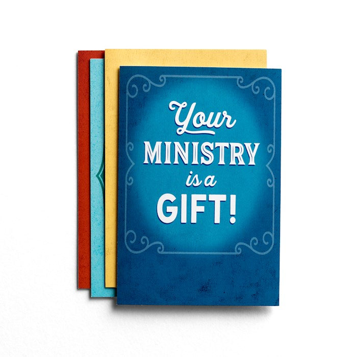 Boxed Card-Ministry Appreciation-Service (Box Of 12)-J3357
