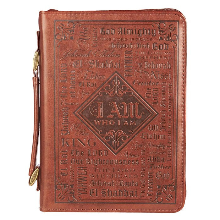 Bible Cover-Names Of God Brown Xl
