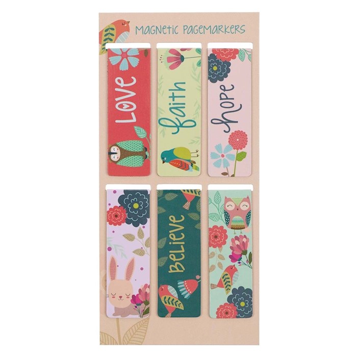 Magnetic Pagemarker Set Walk In Love (Set Of 6)