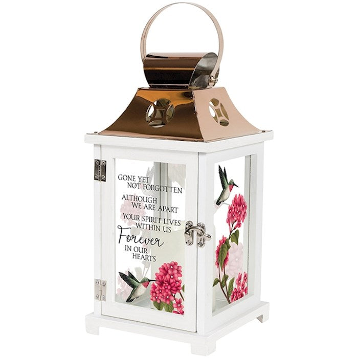 Lantern w/Flameless LED Candle & Timer-Forever In Our Hearts (6.25" x 13.5" x 6.25")