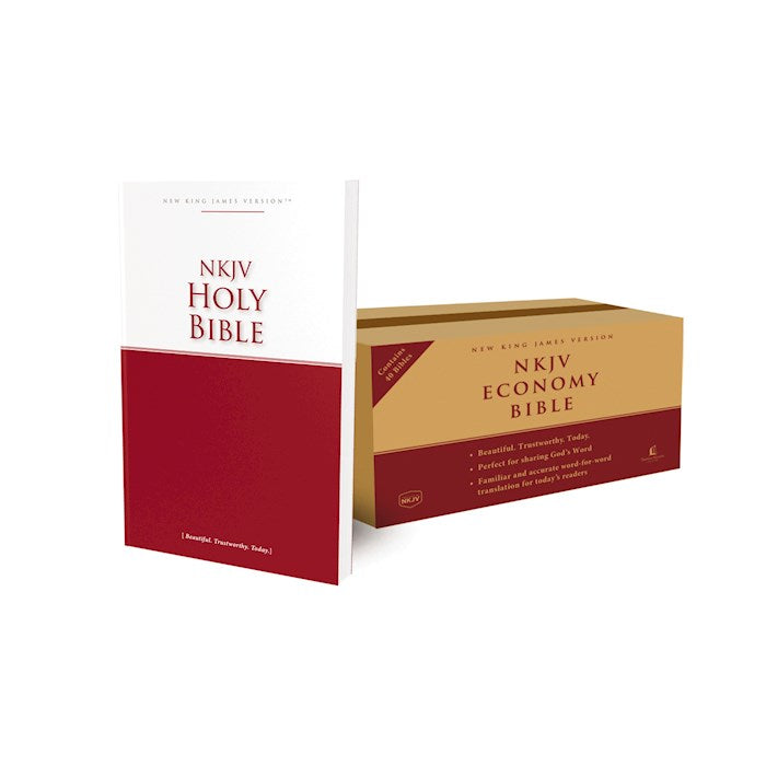 NKJV Holy Bible Economy Bible (Case Of 40)-Softcover