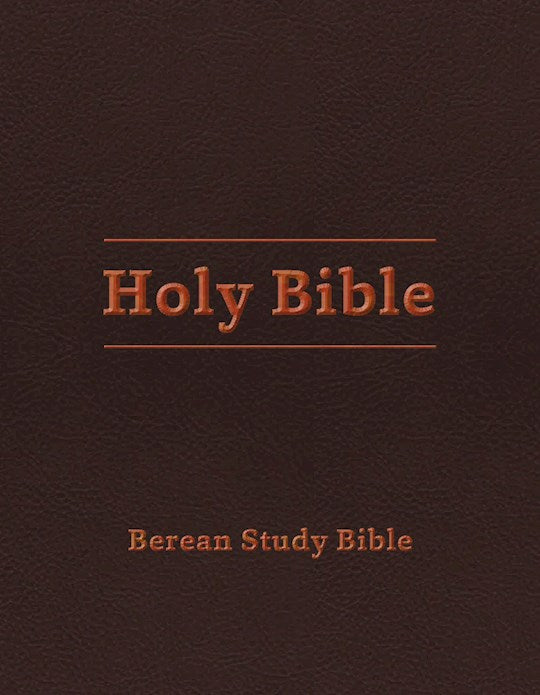 Berean Study Bible-Burgundy LeatherLike