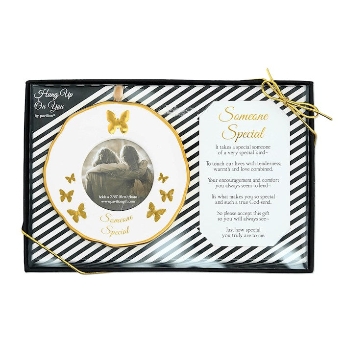 Ornament Boxed Set-Frame w/Sentiment Card-Someone Special (Holds 2.36" Photo)