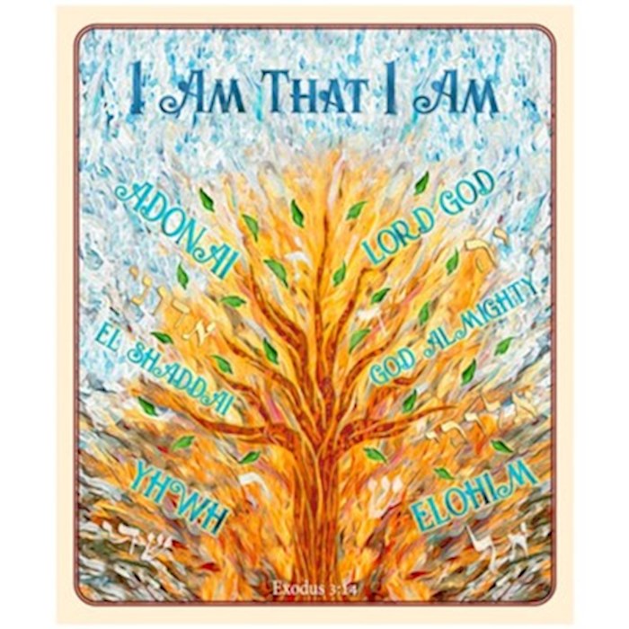 Throw Blanket-I Am That I Am (50" x 60") (