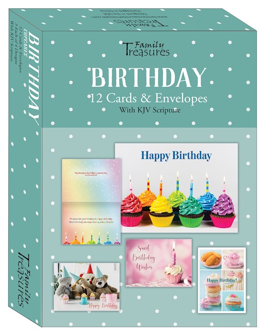 Boxed Card-Birthday-Cupcakes (Box Of 12)