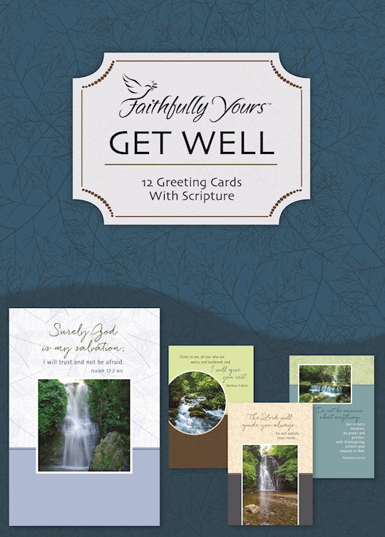 Boxed Card-Get Well-Waterscapes (Box Of 12)
