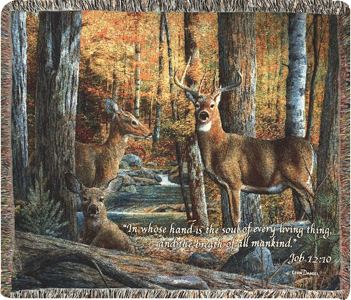 Throw-Broken Silence II w/Verse Tapestry (60" x 50")