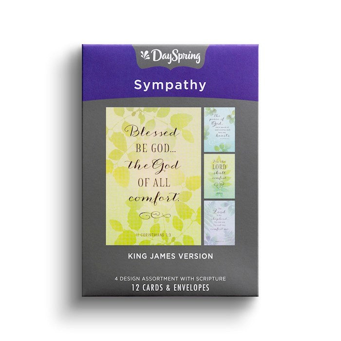 Boxed Card-Sympathy-Greenery (Box Of 12)-J5124
