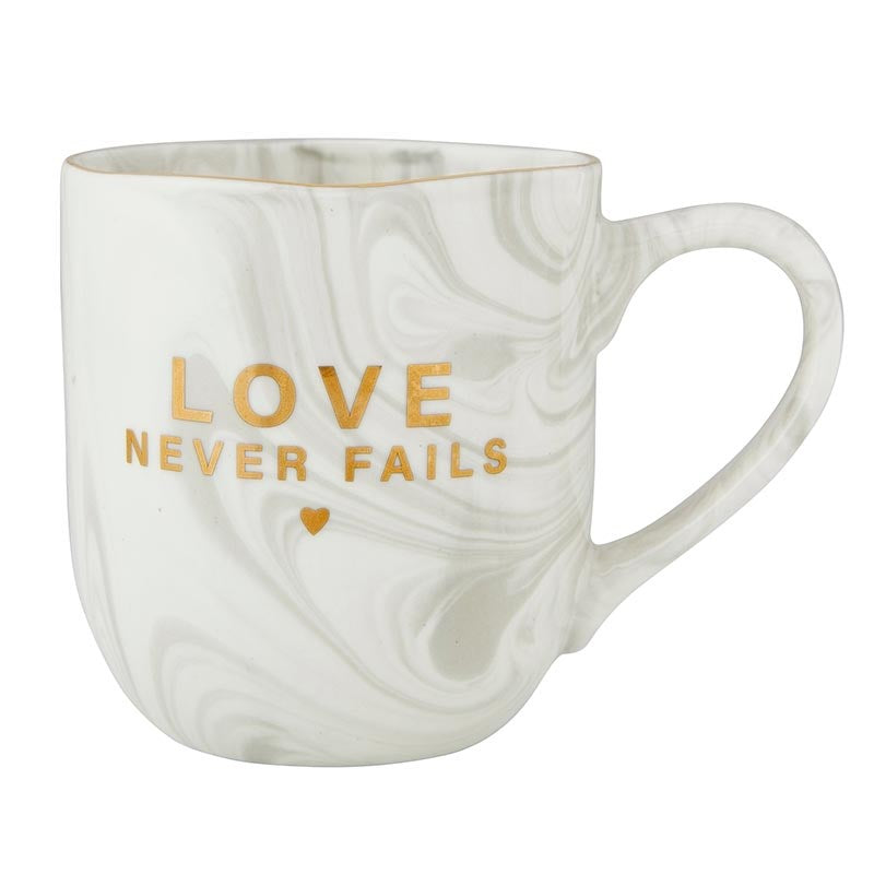 Mug-Simply Faith-Love Never Fails (3.75"H 12 Oz)
