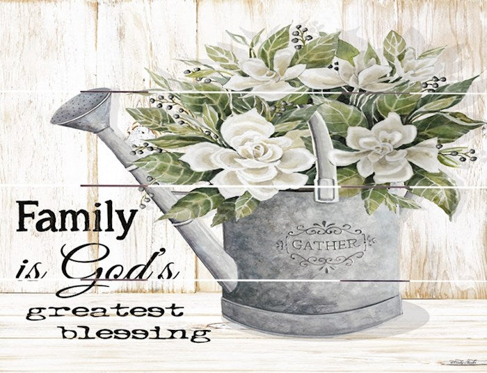 Rustic Pallet Art-Family Is God&