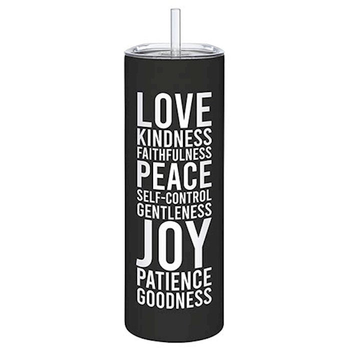 Skinny Tumbler-Fruit Of The Spirit (8.25"H 20 Oz)