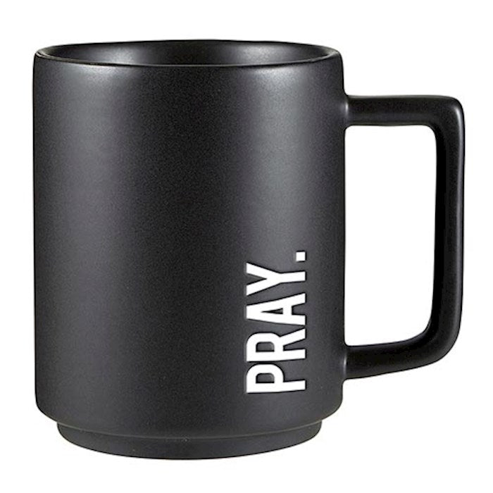 Matte Cafe Mug-Pray (15 Oz)