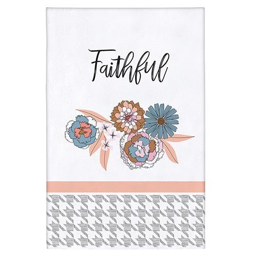 Tea Towel-Faithful (30" SQ)
