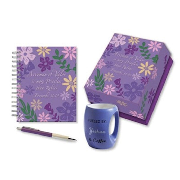 Woman Of Valor Box Set (Pen Journal & Mug) (