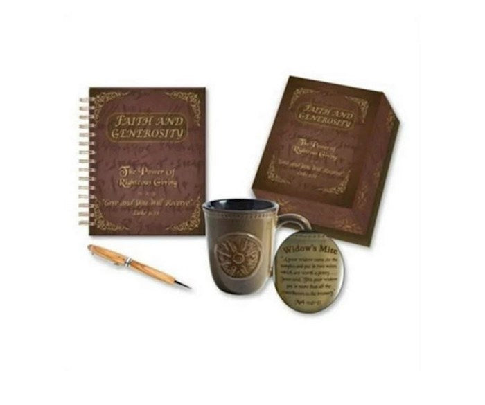 Faith And Generosity Gift Set (Pen Journal & Mug) (