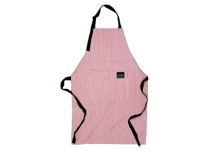 Apron-Homemade Memories w/Front Pocket-Red/White Pinstripe