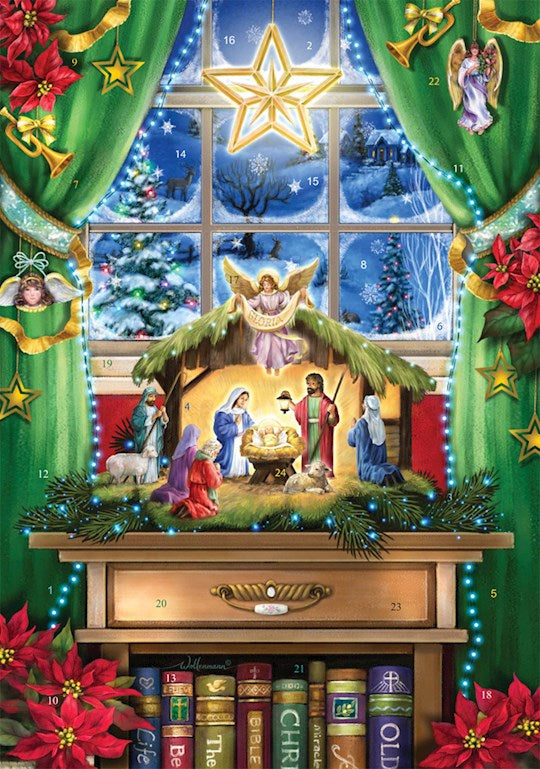 Calendar-Advent: Heirloom Nativity (8.25 x 11.75)-Medium