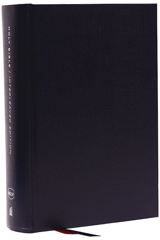 NKJV Interleaved Bible Journal Edition (Comfort Print)-Blue Hardcover