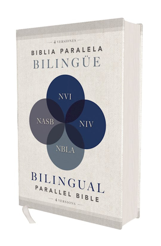 Biblia Paralela Bilingue NVI-NIV-NBLA-NASB (Bilingual Bible)-Hardcover