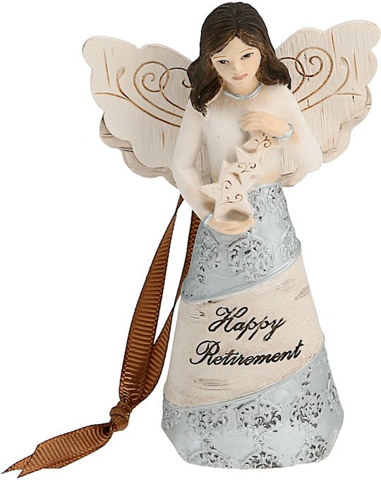 Ornament-Angel-Happy Retirement (4.5")