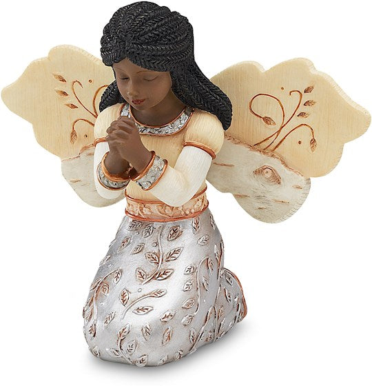 Figurine-Ebony Angel-Faith (3.5")