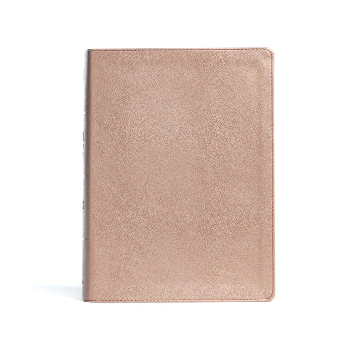 CSB Study Bible-Rose Gold LeatherTouch