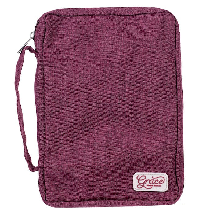 Bible Cover-Value-Grace Upon Grace-Plum-LRG