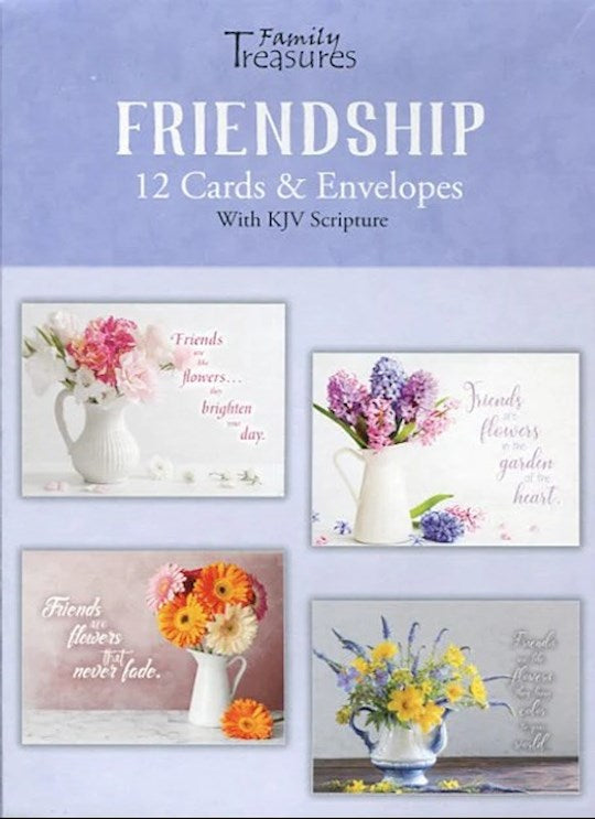 Boxed Card-Friendship-Bouquets (Box Of 12)
