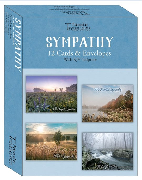 Boxed Card-Sympathy-Peaceful Moments (Box Of 12)