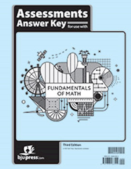 Fundamentals Of Math Assessments Answer Key (3rd Edition)
