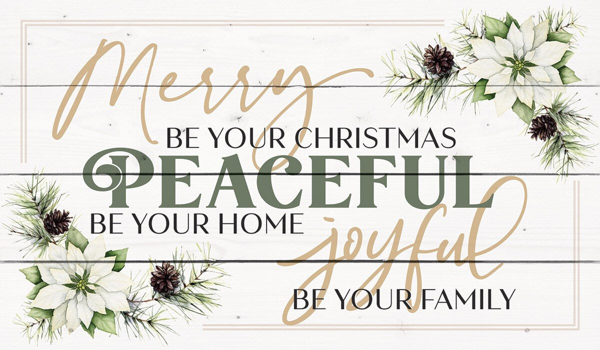 Pallet Decor-Merry Be Your Christmas... (14" x 24")