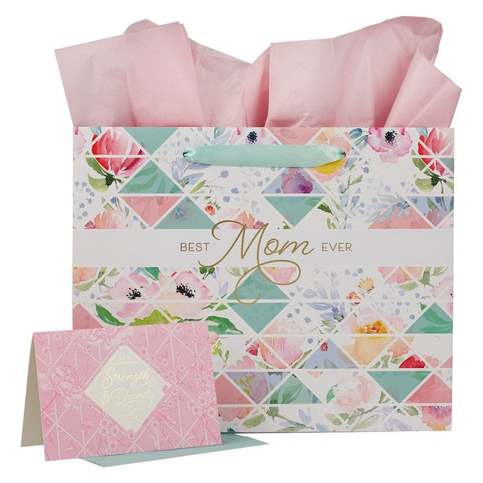 Gift Bag w/Card-Large Landscape-Best Mom Ever Prov. 31:25