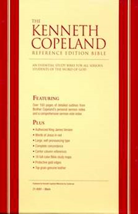 KJV Kenneth Copeland Reference Bible-Black Genuine Leather