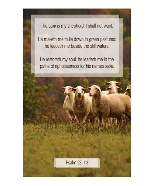 Bulletin-The Lord Is My Shepherd I Shall Not Want (Pack Of 100)