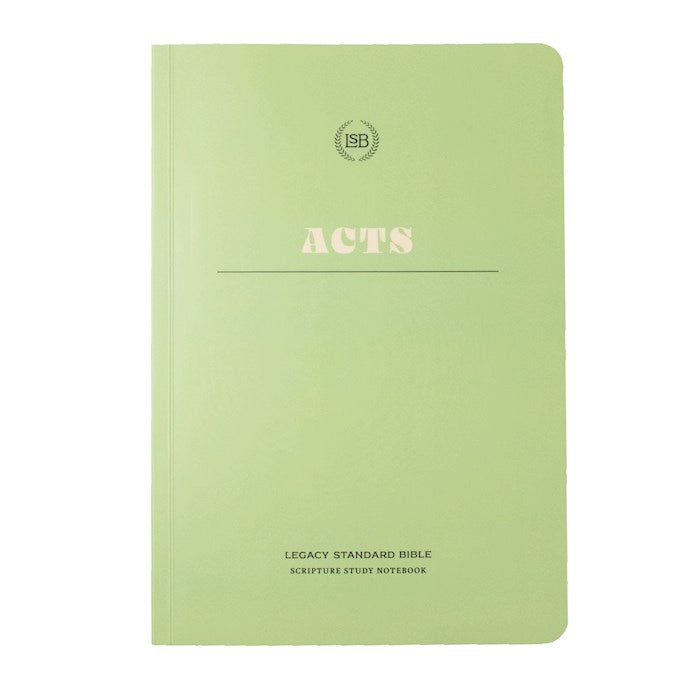 LSB Legacy Standard Bible Scripture Study Notebook: Acts-Softcover
