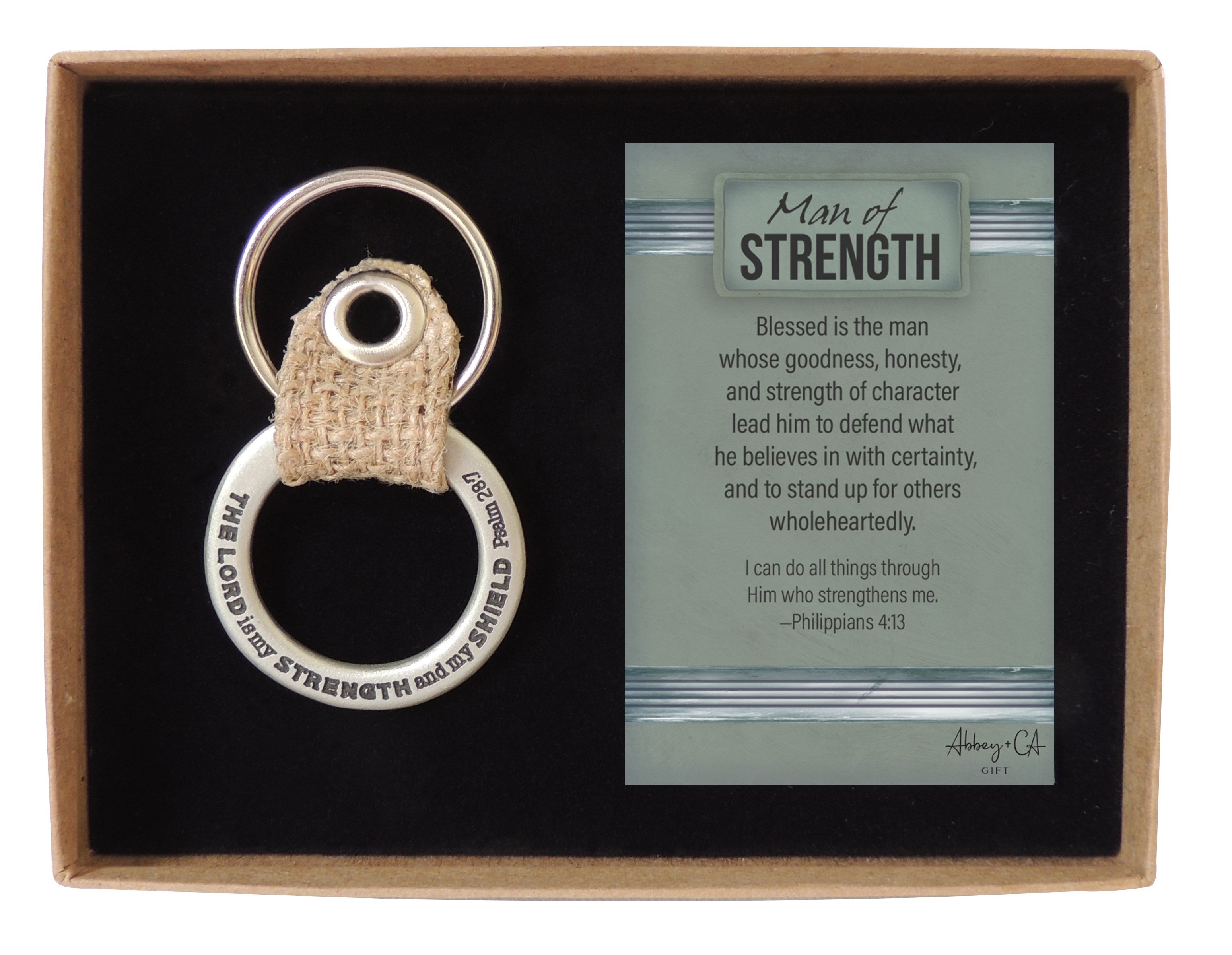 Keyring-Man Of Strength/Boxed