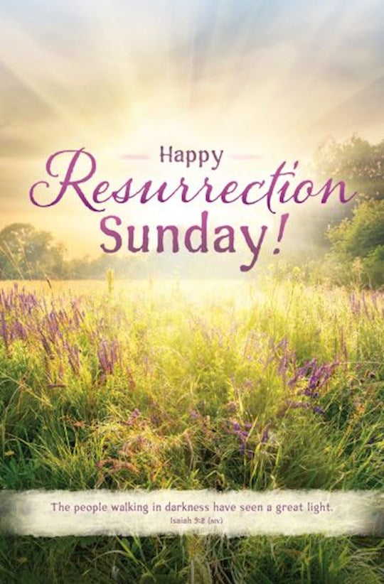 Bulletin-Happy Resurrection Sunday! (Pack Of 100)