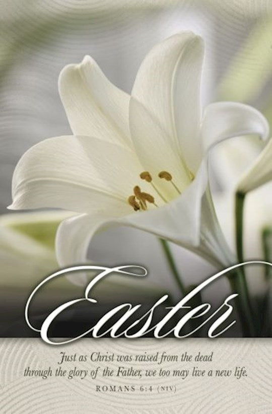 Bulletin-Just As Christ Was Raised...We Too May Live A New Life (Pack Of 100)