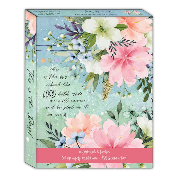 Boxed Card-Encouragement: Flower Box-Forever (Shared Blessings) (Box Of 12)